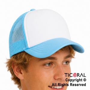 SOMBRERO GORRA CELESTE Y BLANCO x 1